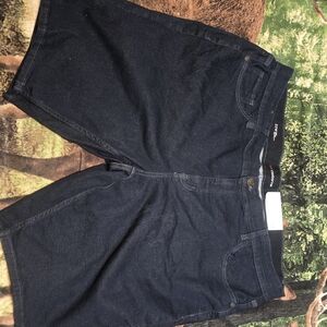 Liz Claiborne Dark Blue Denim Shorts